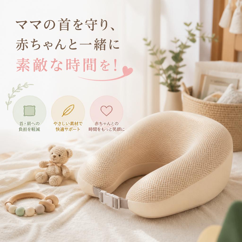ママの首を守り、赤ちゃんと一緒に素敵な時間を！