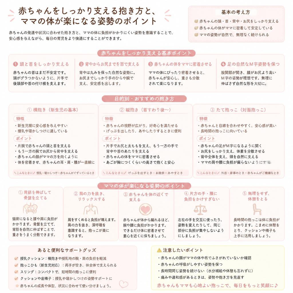 正しい授乳姿勢のポイント