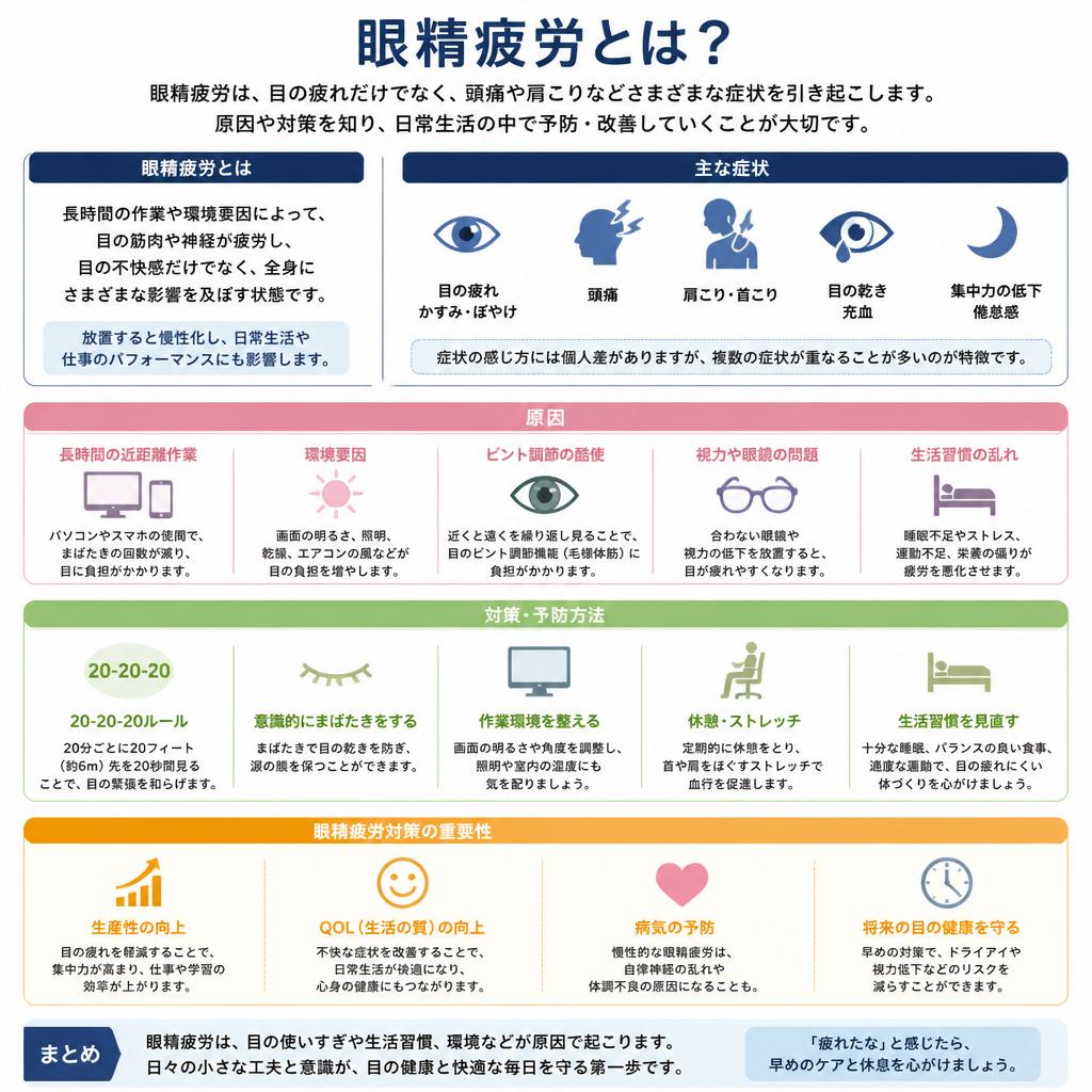 眼精疲労とは？