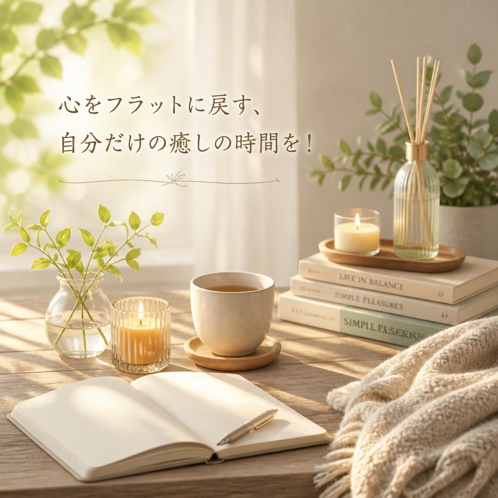 心をフラットに戻す、自分だけの癒しの時間を！